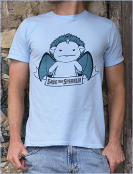 The first Sperel Apparel guys t-shirt, a light blue fitted ring-spun tee.