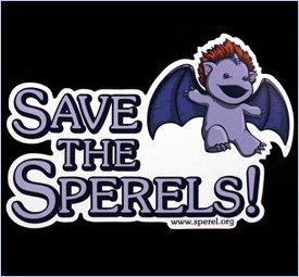Sperel sticker the first - eyecatching and durable to help spread the message of sperel saving.