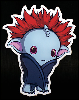 Click to enlarge view of this sticker. Distressed Baby Sperel Sticker - glossy and durable to decorate any or all of your favorite smooth-surfaced belongings.