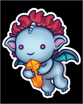 Gem Collector Sperel Sticker - glossy and durable to decorate any or all of your favorite smooth-surfaced belongings.
