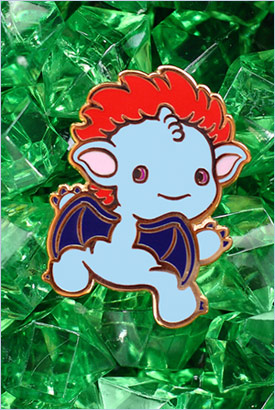 Click to enlarge view of this pin. The Climber Enamel Pin - shiny, cute, and ready to enhance your style.