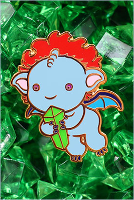 Gem Collector Enamel Pin - shiny, cute, and ready to enhance your style.